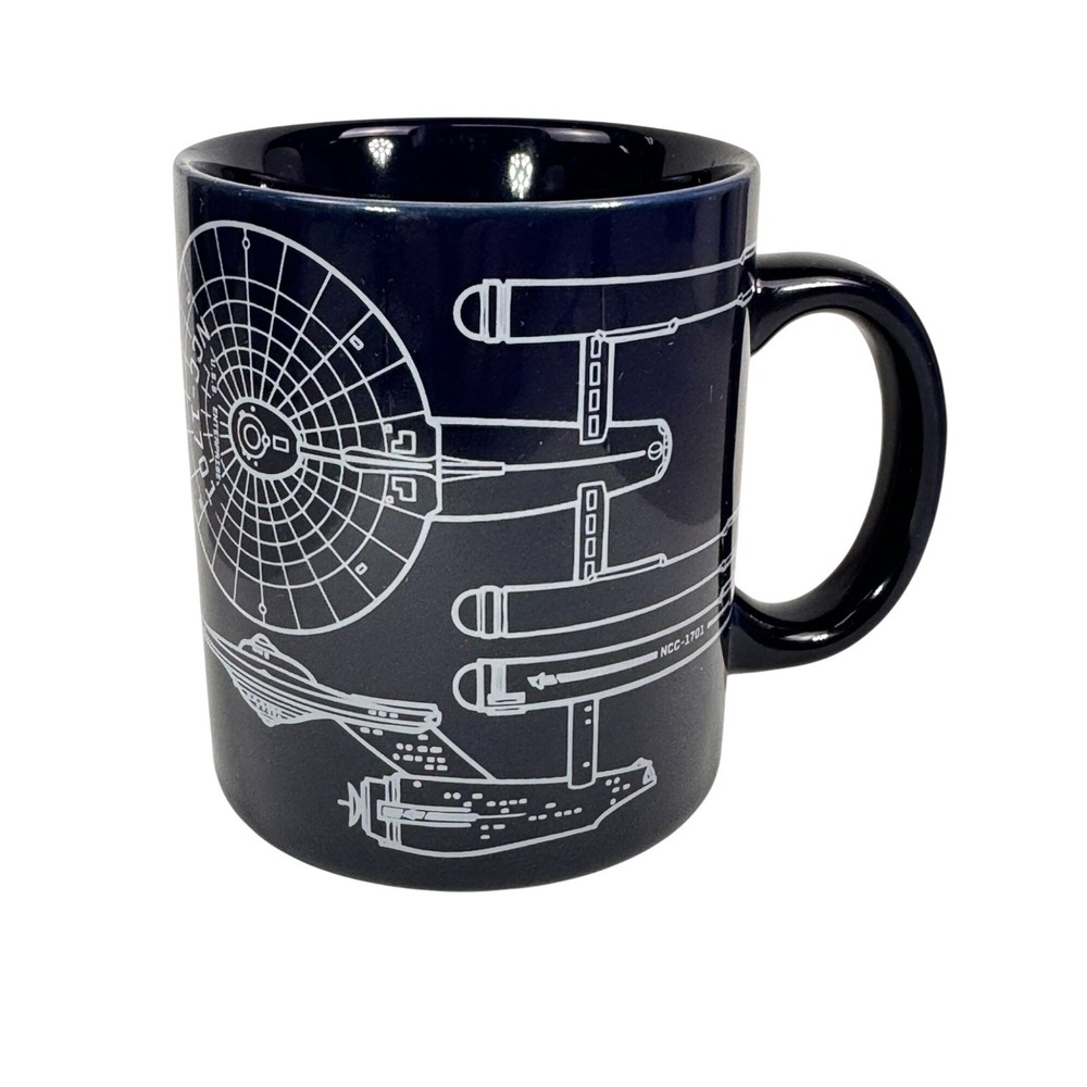 2011 Vandor Star Trek USS Enterprise NCC-1701 Ceramic Mug 12oz - Picture 2 of 3